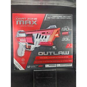 Dart Zone Max Outlaw Pro Hammer-Action Blaster 130 Ft Range w/ Darts